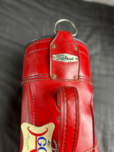 Vintage titleist red leather - titleist,